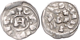 Italien-Lucca. 
Zeit Heinrich III. bis Heinrich V. 1039-1125. 5 Stück Denare. Biaggi&nbsp;1058. 


ein Stück ss, übrige s