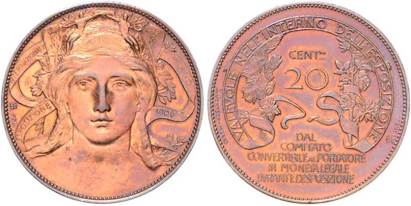 Italien-Königreich ab 1861. 
Vittorio Emanuele III. 1900-1944. 20 Centesimi 190...
