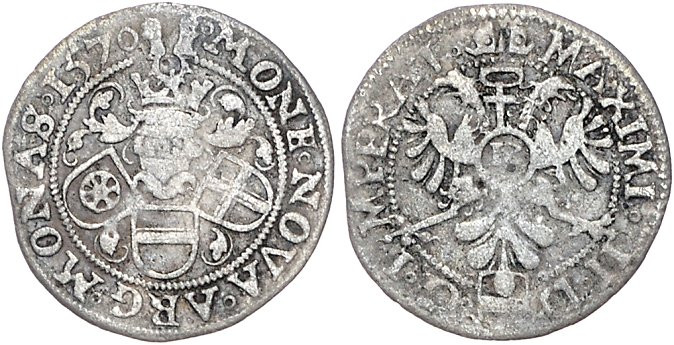 Sammlungen, Lots. 
Vier Silbermünzen: Münster/Bistum, Johann IV. von Hoya, Fürs...