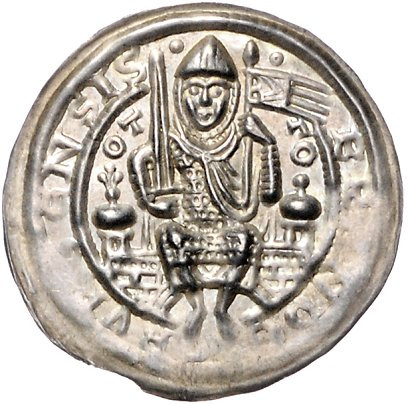 Brandenburg/-Preußen. 
Otto I. 1157-1184. Brakteat, Brandenburg, 0,89 g. Bahrf....