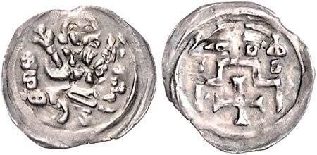 Brandenburg/-Preußen. 
Otto IV. 1267-1308 u. Otto V. 1267-1298. Denar um 1280, ...