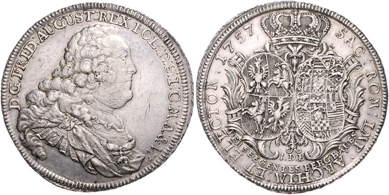 Brandenburg/-Preußen. 
Friedrich II. 1740-1786. Ausbeutetaler 1757 I.D.B. (mit ...