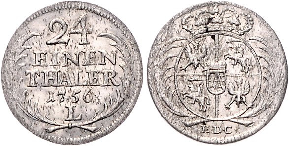 Sachsen/-Albertinische Linie (Kurlinie ab 1547). 
Friedrich August II. 1733-176...