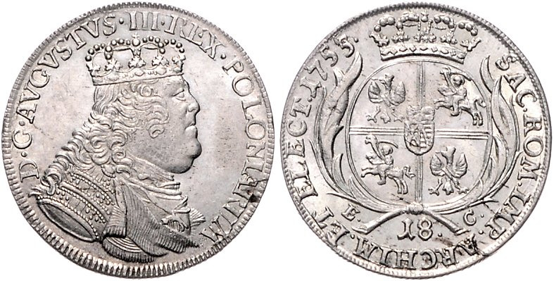 Sachsen/-Albertinische Linie (Kurlinie ab 1547). 
Friedrich August II. 1733-176...