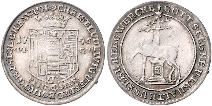 Stolberg/-Rossla und Stolberg-Stolberg. 
Christoph Ludwig und Friedrich Botho 1...