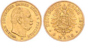 Preussen. 
Wilhelm I. 1871-1888. 5 Mark 1877 B. Jaeger&nbsp;244. 


ss