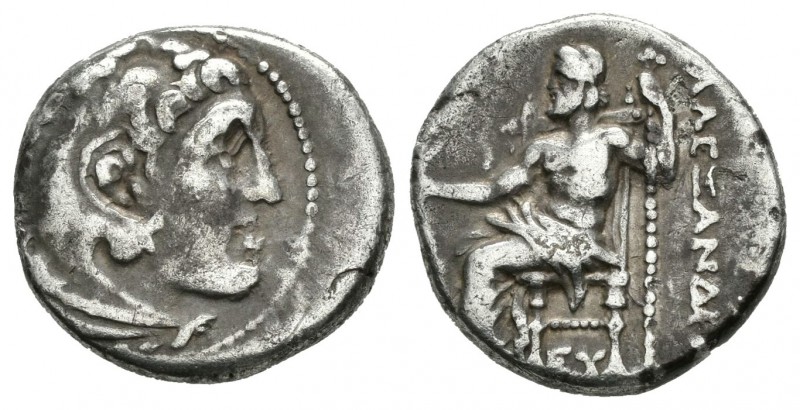 Imperio Macedonio. Alejandro III Magno. Dracma. 336-323 a.C. Anv.: Cabeza de Her...