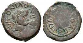 Cartagonova. Semis. 27 a.C.-14 d.C. Cartagena (Murcia). (Abh-586). (Acip-2542). Ae. 5,34 g. MBC-. Est...40,00.