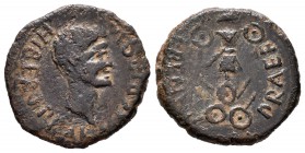 Cartagonova. Semis. 27 a.C.-14 d.C. (Abh-589). (Acip-3134). Ae. 4,28 g. Época de Augusto. MBC-. Est...60,00.