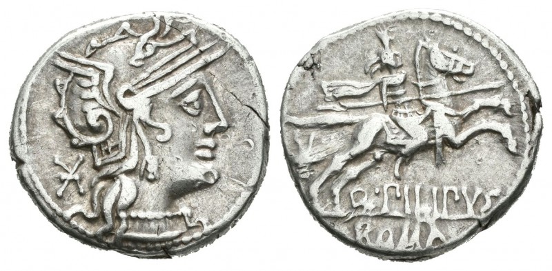Marcia. Denario. 129 a.C. Roma. (Ffc-849). (Craw-259/1). (Cal-933). Anv.: Cabeza...