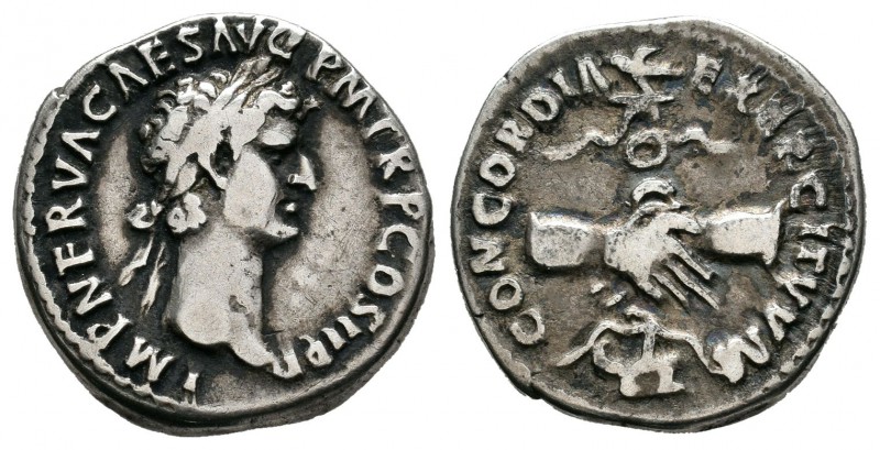 Nerva. Denario. 96 d.C. Roma. (Spink-3021). (Ric-3). Rev.: CONCORDIA EXERCITVM. ...