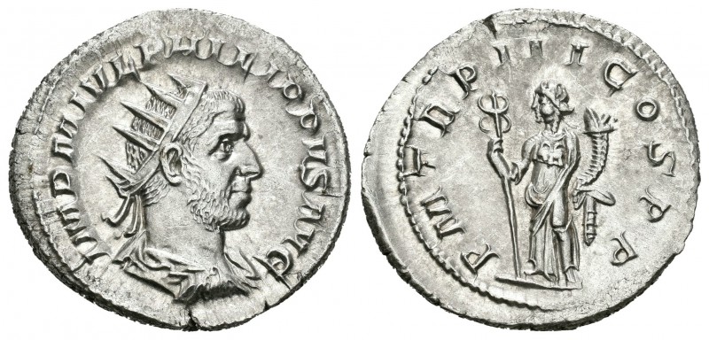 Filipo I. Antoniniano. 246 d.C. Roma. (Spink-8944). (Ric-3). Rev.: P M TR P III ...