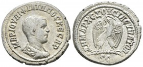 Filipo II. Tetradracma. 244-247 d.C. Antioquía. (Gic-4146 variante). Ag. 11,49 g. MBC+. Est...100,00.