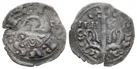 Corona de Aragón. Pedro el de Huesca (1094-1104). Dinero. Jaca (Huesca). (Cru-213.2). Ae. 0,65 g. Escasa. MBC-. Est...75,00.