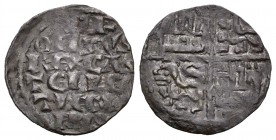 Reino de Castilla y León. Alfonso X (1252-1284). Dinero de seis lineas. (Abm-227). Ve. 0,78 g. MBC. Est...35,00.