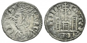 Reino de Castilla y León. Sancho IV (1284-1295). Cornado. Burgos. (Abm-296). (Bautista-427). Ve. 0,67 g. Con B y estrella a los lados de la cruz. MBC+...