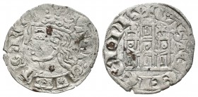 Reino de Castilla y León. Alfonso XI (1312-1350). Cornado. Burgos. (Abm-335.1). Ve. 0,76 g. Con B y estrella a los lados de la torre del castillo. Pun...