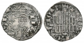 Reino de Castilla y León. Alfonso XI (1312-1350). Cornado. Sevilla. (Abm-340.6). Ve. 0,59 g. Con S, cruz y S bajo el castillo. Escasa. MBC. Est...30,0...