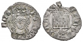 Reino de Castilla y León. Pedro I (1350-1368). Cornado. Burgos. (Abm-396). Ve. 0,69 g. Con B bajo el castillo. Cospel faltado. MBC+. Est...30,00.