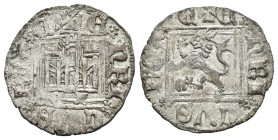 Reino de Castilla y León. Enrique II (1368-1379). Novén. Zamora. (Abm-501.5). (Bautista-676.2). Ve. 1,29 g. Con C y A bajo el castillo y C delante de ...