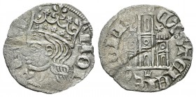 Reino de Castilla y León. Juan I (1379-1390). Cornado. León. (Abm-567). (Bautista-742). Ve. 0,70 g. Con L y estrella, bajo el castillo L. MBC-. Est......