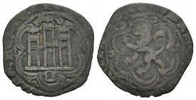 Reino de Castilla y León. Juan II (1406-1454). Blanca. Burgos. (Bautista-811.6). (Abm-624.1). Ve. 1,50 g. Con B invertida bajo el castillo. MBC. Est.....