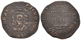 Reino de Castilla y León. Enrique IV (1454-1474). Cuartillo. Burgos. (Abm-739). Ve. 5,47 g. Con B bajo el castillo. MBC-. Est...80,00.