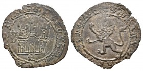 Reino de Castilla y León. Enrique IV (1454-1474). 1 maravedí. Ávila. (Abm-790.3 variante). (Bautista-955.8 variante). Ae. 1,97 g. Con D coronada a la ...
