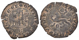 Reino de Castilla y León. Enrique IV (1454-1474). Maravedí. Burgos. (Abm-791). (Bautista-958.2). Ve. 1,93 g. Con B bajo el castillo. MBC+. Est...70,00...