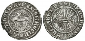 Fernando e Isabel (1474-1504). 1/2 real. Toledo. (Cal-490). Ag. 1,52 g. MBC+. Est...80,00.
