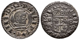 Felipe IV (1621-1665). 8 maravedís. 1661. Sevilla. R. (Cal-1581). (Jarabo-Sanahuja-M629). Ae. 1,66 g. MBC+. Est...50,00.