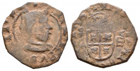 Felipe IV (1621-1665). 8 maravedís. 1(6)61. Toledo. (Cal-1612). (Jarabo-Sanahuja-M670). Ae. 1,98 g. Acuñada a martillo. En la fecha visible falta un 6...