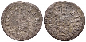 Felipe IV (1621-1665). 16 maravedís. 1664. Coruña. R. (Cal-1302). (Jarabo-Sanahuja-M132). Ae. 2,81 g. BC+. Est...18,00.