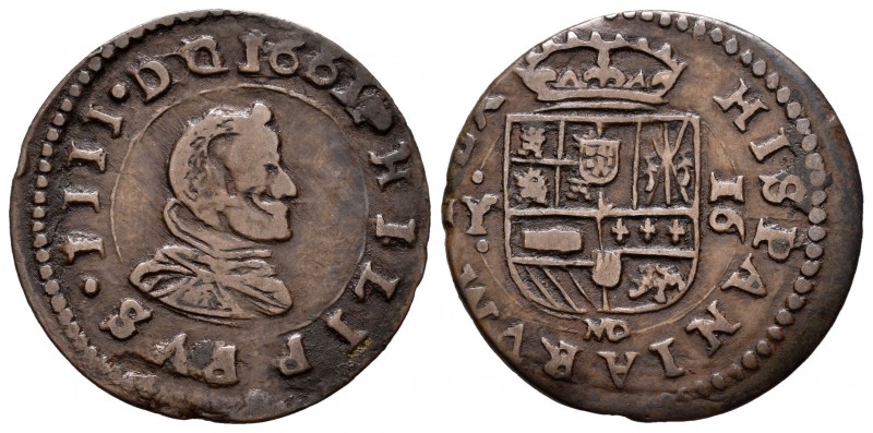 Felipe IV (1621-1665). 16 maravedís. 1661. Madrid. Y. (Cal-1391). (Jarabo-Sanahu...