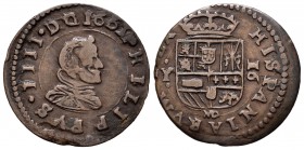 Felipe IV (1621-1665). 16 maravedís. 1661. Madrid. Y. (Cal-1391). (Jarabo-Sanahuja-M281). Ae. 3,98 g. MBC-. Est...50,00.