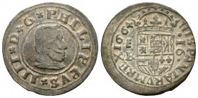 Felipe IV (1621-1665). 16 maravedís. 1664. Segovia. BR. (Cal-1514). (Jarabo-Sanahuja-M530). Ae. 4,42 g. MBC+. Est...40,00.
