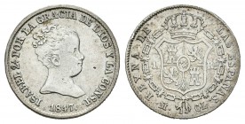 Isabel II (1833-1868). 1 real. 1847. Madrid. CL. (Cal-415). Ag. 1,45 g. MBC. Est...30,00.