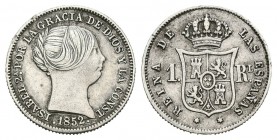Isabel II (1833-1868). 1 real. 1852. Madrid. (Cal-418). Ag. 1,30 g. MBC+. Est...18,00.