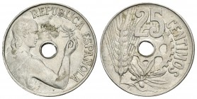 II República (1931-1939). 25 céntimos. 1934. Madrid. (Cal-6). Cu-Ni. 6,99 g. EBC+. Est...20,00.