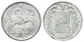 Estado español (1936-1975). 5 céntimos. 1940. Madrid. (Cal-133). Al. 1,15 g. SC. Est...30,00.
