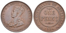 Australia. 1 penny. 1926. Sidney. (Km-23). Ae. 9,16 g. Escasa. EBC. Est...65,00.