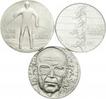 Lote de 3 monedas de plata de 10 markka Finlandia, 1971,1975,1978. A EXAMINAR. SC. Est...40,00.