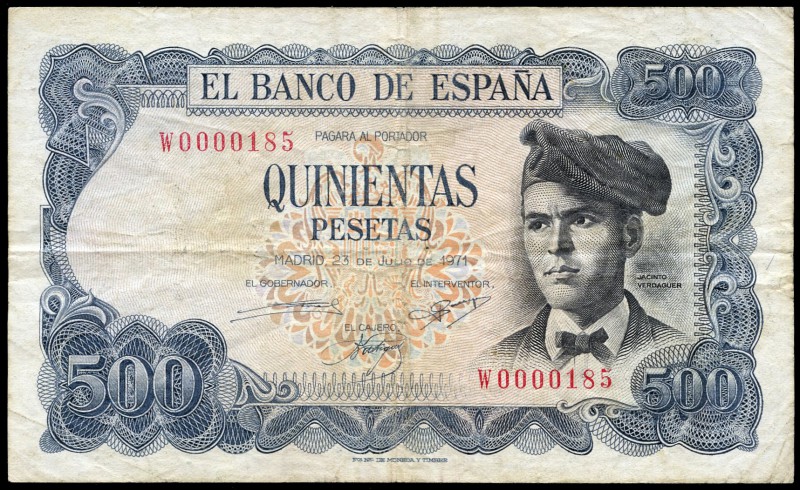 500 pesetas. 1971. Madrid. (Ed 2017-473a). (Ed 2002-D74a). 23 de julio, Jacinto ...
