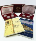 Lote de 6 estuches conmemorativos de 1994 sobre los descubrimientos portugueses. Series V - VII - VIII - IX - X - XI. Cada estuche contiene 4 monedas ...