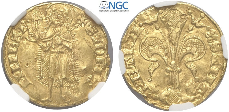 Avignone, Anonime Pontificie (Sec. XIV), Fiorino, Rara Munt-2 Ber-201 Au mm 21 g...
