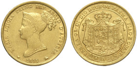 Parma, Maria Luigia d'Austria (1815-1847), 40 Lire 1815, Au mm 26 BB+