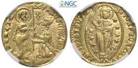 Venezia, Francesco Foscari (1423-1457), Zecchino, Au mm 21 g 3,53 in Slab NGC MS62