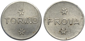 Regno d'Italia, Vittorio Emanuele II (1861-1878), Saggio da 10 Centesimi (?) Zecca di Torino, RRRRR Lupp-183, Ni o Mi mm 17 g 1,93 presumibilmente uni...