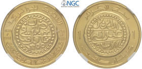 Algeria, Republic, Dinar 1991, Au mm 19 g 3,22 in Slab NGC MS67