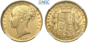 Australia, Victoria (1837-1901), Shield Sovereign 1881-S Sydney, Au mm 22 in Slab NGC MS61